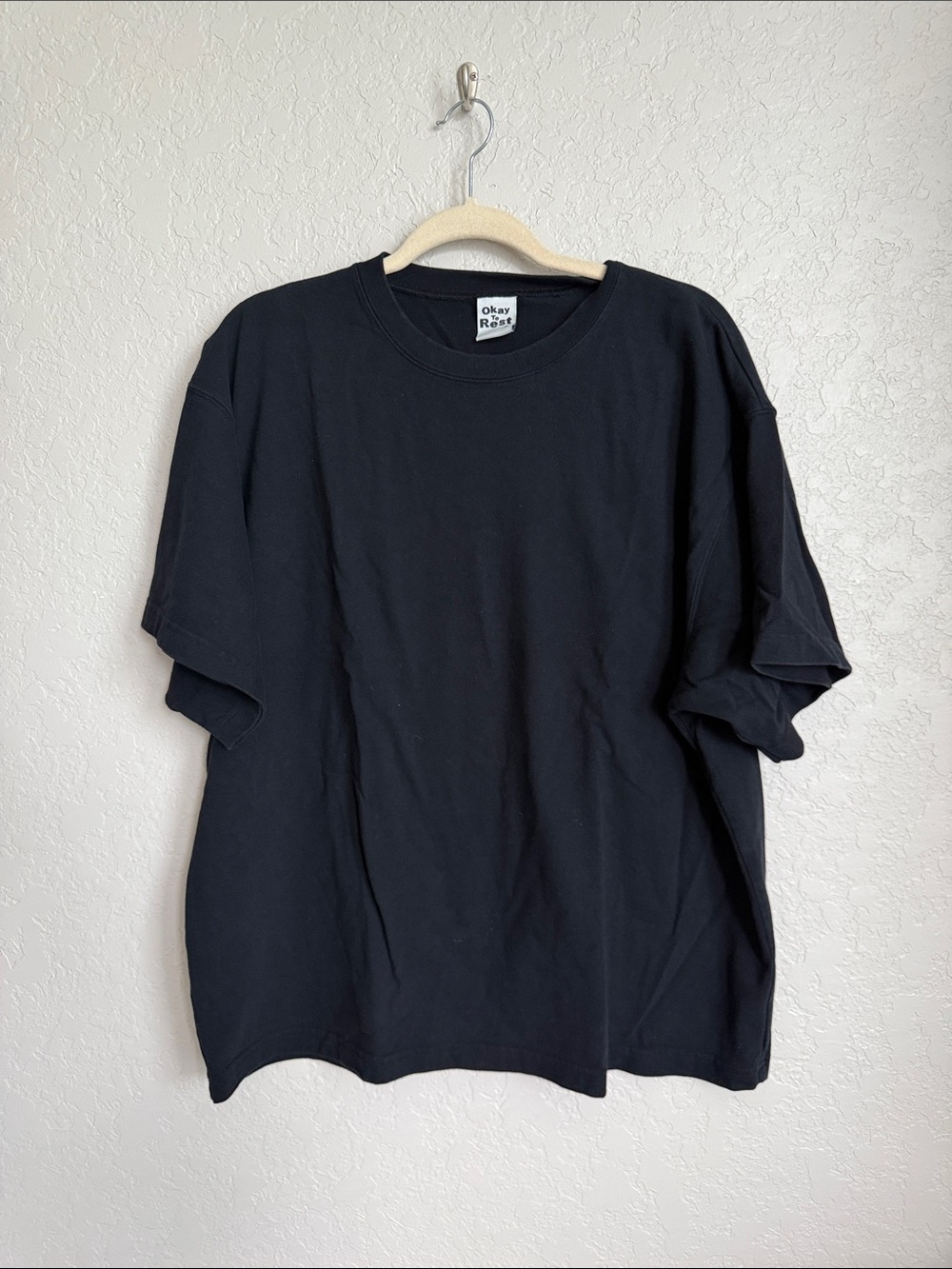 Okay to rest blank tee Black XL